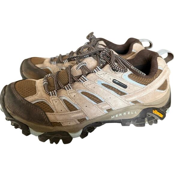 Merrell Women's Moab 2 Waterproof Hiking Shoe with Vibram Soles Women’s Size 8.5 - Picture 4 of 5